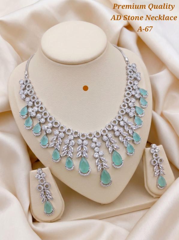 Premium quality ad stone necklace A 67 Fashion imitation jewellery in Mumbai